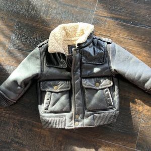 Gap distressed bomber jacket